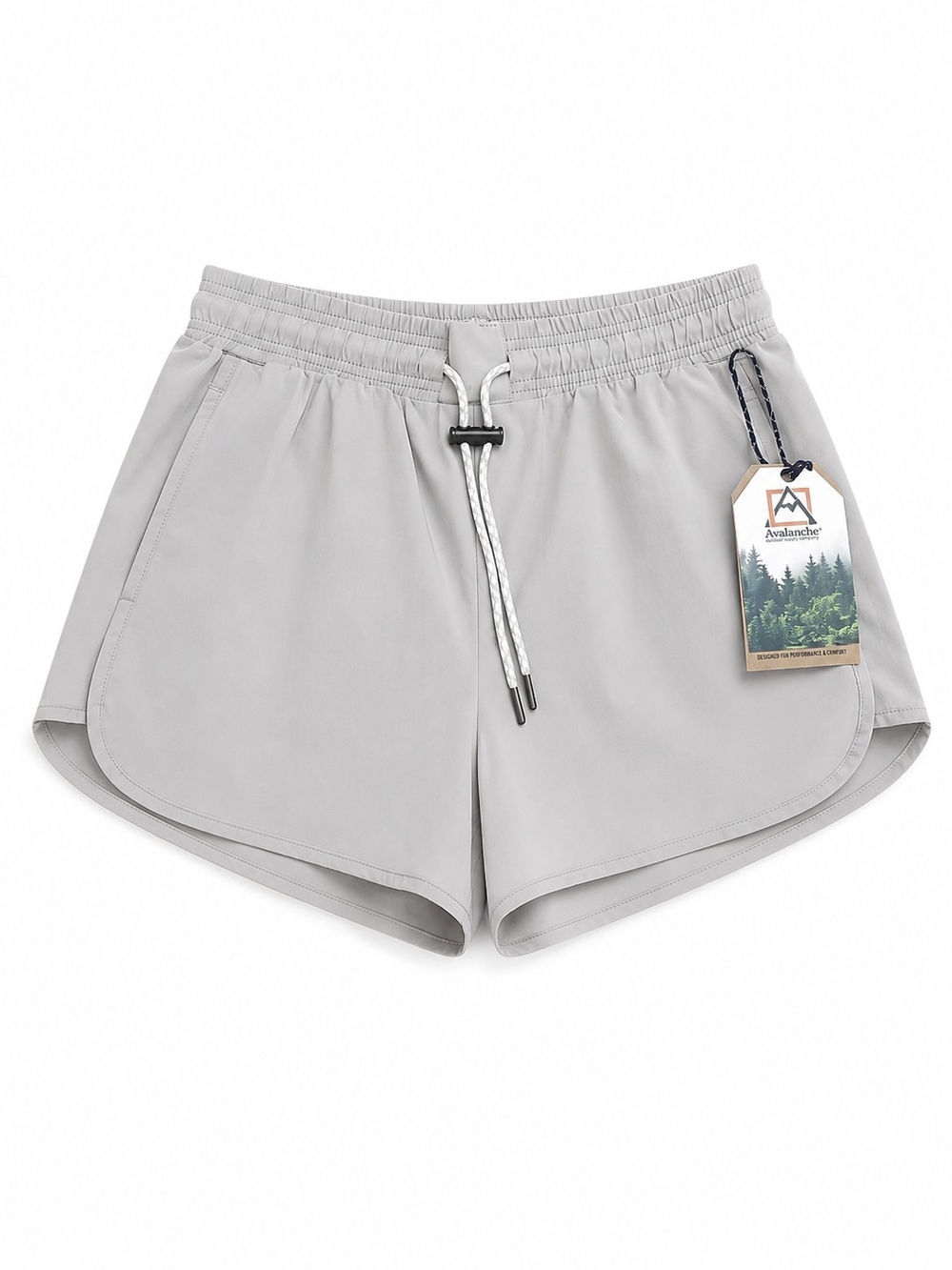 NWT Avalanche Women's Gray Performance Athletic Running Shorts Size XS